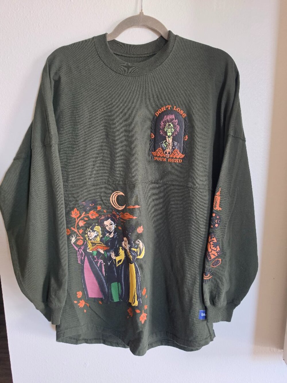 Disney Hocus Pocus 2 Sanderson Sisters Spirit Jersey Green S